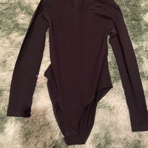 Stylish Black Long Sleeve Bodysuit for Kids